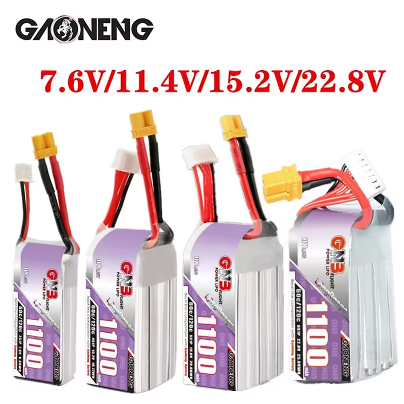 GNB 1100mAh 2S 3S 4S 6S 60C/12 - Drone Racing Battery avis et prix